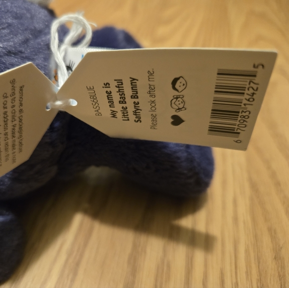 Jellycat Bashful Saffyre Bunny 7.1x3.5" Soft & Plush BNWT Authentic - Picture 4 of 6